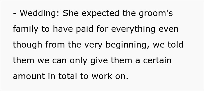 Text excerpt about a wedding payment dispute highlighting brother money wife family tensions between families Text excerpt about a wedding payment dispute highlighting brother money wife family tensions between families