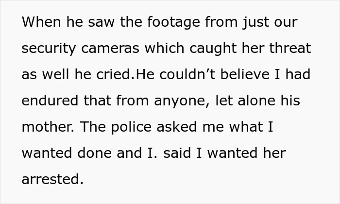 Woman finally takes out a restraining order against mother-in-law after 29 years of marriage due to threats caught on security cameras