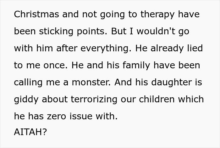 Text discussing a woman’s struggles with stepdaughter’s behavior and in-laws’ comments, leading to leaving husband. Text discussing a woman’s struggles with stepdaughter’s behavior and in-laws’ comments, leading to leaving husband.