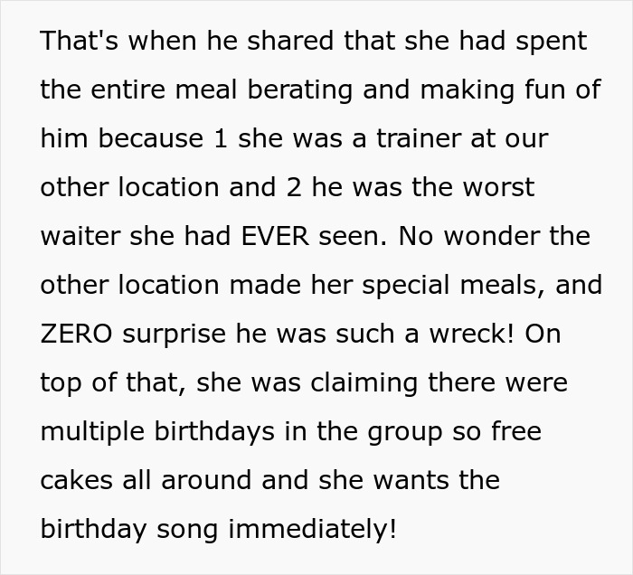 Entitled waitress acting rude while dining out, staff responding with a perfect dish of revenge served professionally.