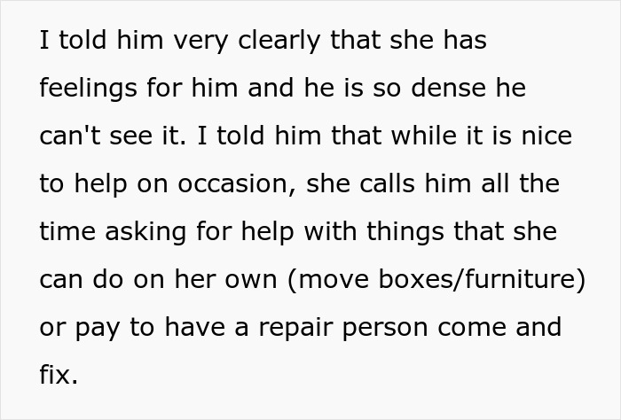 Text excerpt discussing a woman confronting her husband about his work-wife and refusing to be a third wheel in their marriage.