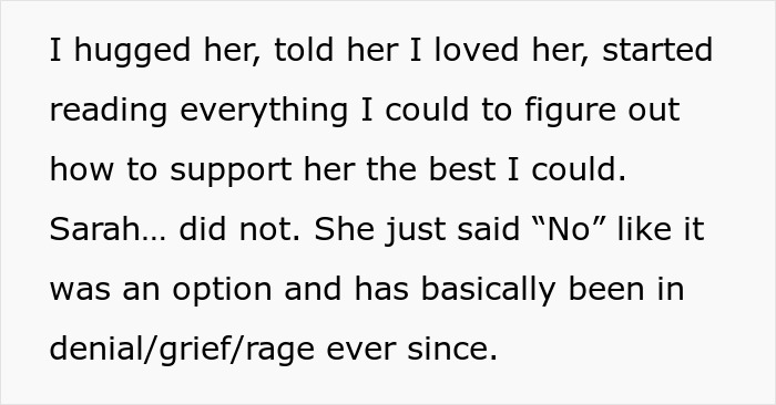 Text excerpt showing a husband&rsquo;s attempt to support his son amid wife&rsquo;s transphobic denial and family struggles.