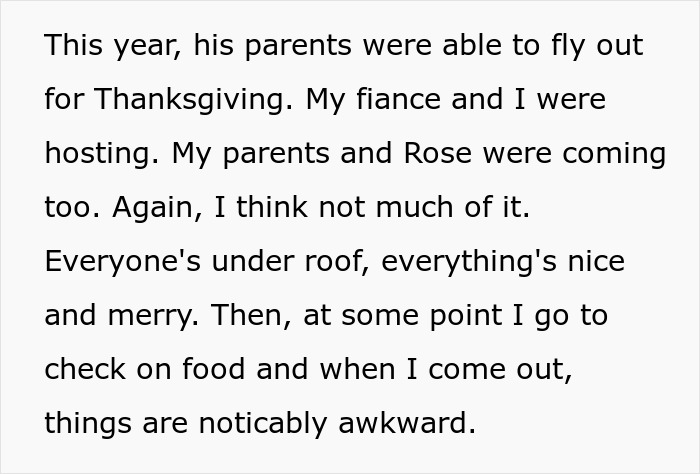Woman rethinks engagement during holiday dinner after fiancé’s lie about her family causes tension and awkwardness.