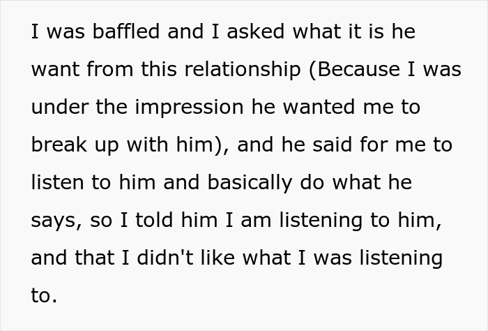 Text on a white background describing a relationship conflict about playing video games to unwind not being ladylike. Text on a white background describing a relationship conflict about playing video games to unwind not being ladylike.