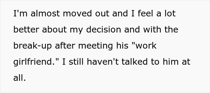 Text about a man losing his girlfriend over a girl at work he has a crush on who is just being nice to him.