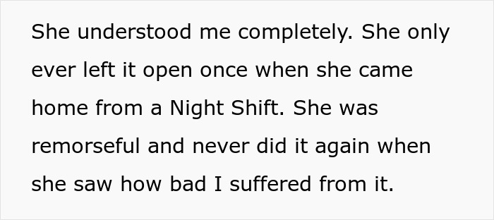 Text excerpt from a guy venting online about his girlfriend wanting him to close her closet door causing tension in their relationship. Text excerpt from a guy venting online about his girlfriend wanting him to close her closet door causing tension in their relationship.