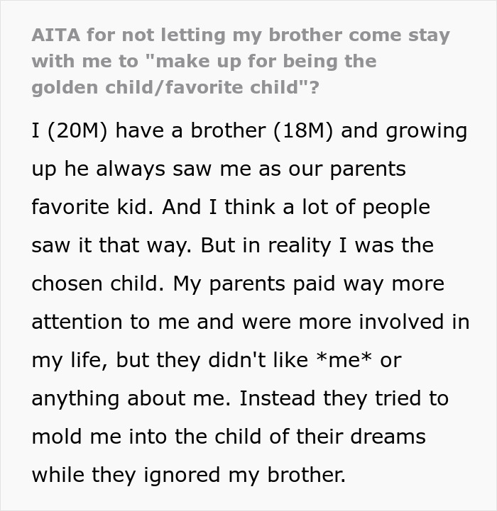 Neglected Brother Wants Payback From Supposed Golden Child, Gets A Harsh Reality Check Instead 