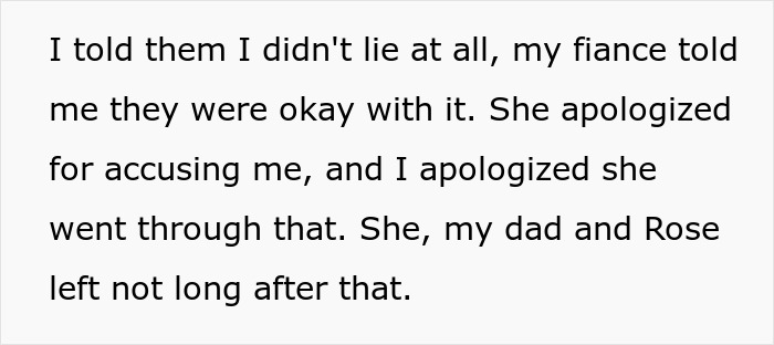 Text excerpt from a woman rethinking her engagement after her fiancé’s lie about her family causes conflict during holiday dinner.