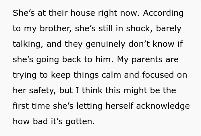 Text excerpt discussing a woman’s emotional struggle with her brother-in-law during family Thanksgiving dinner. Text excerpt discussing a woman’s emotional struggle with her brother-in-law during family Thanksgiving dinner.