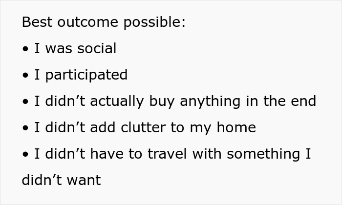 Text list explaining benefits of not keeping a white elephant gift, highlighting choice and avoiding clutter. Text list explaining benefits of not keeping a white elephant gift, highlighting choice and avoiding clutter.