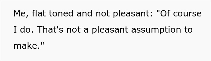 Text message conversation showing a flat toned reply during an exchange about younger generations in a Goodwill store. Text message conversation showing a flat toned reply during an exchange about younger generations in a Goodwill store.