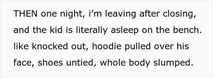 Text describing a woman feeling guilt after calling CPS about a coworker&rsquo;s 9-year-old child&rsquo;s situation.