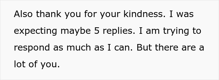 Text on a plain background expressing gratitude for kindness and explaining the challenge of replying to many messages. Text on a plain background expressing gratitude for kindness and explaining the challenge of replying to many messages.