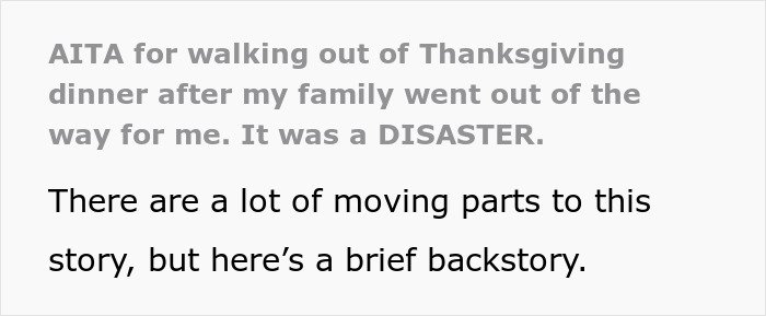 Text showing a woman feeling like she ruined Thanksgiving after blowing up at family for leaving dinner.