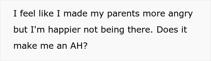 Exhausted teen confession on white background about being happier away from angry parents and autistic siblings