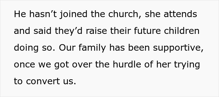 Text excerpt discussing a Jehovah's Witness mom raising children under new beliefs after church conversion attempts.