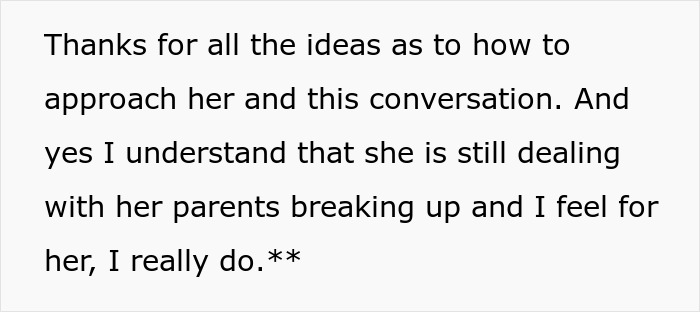 Text about dealing with dad’s girlfriend and regrets for not accepting her gift after rude behavior. Text about dealing with dad’s girlfriend and regrets for not accepting her gift after rude behavior.