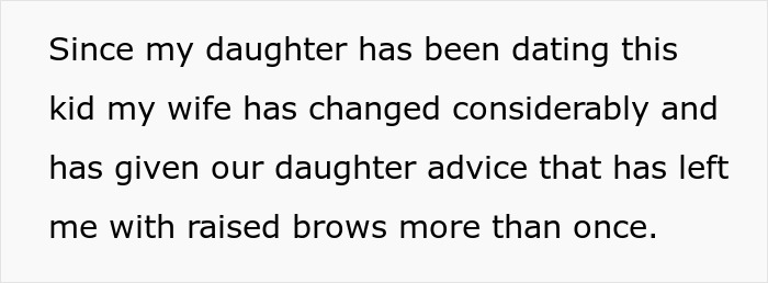 Dad calls out wife after teaching their daughter to treat boyfriend like a personal ATM causing family tension.