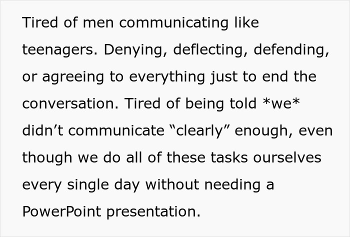 Alt text: Frustrated single woman reflecting on the pattern men in relationships follow with tired communication habits