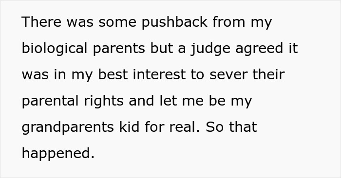 Text discussing pushback from biological parents and a judge deciding to sever parental rights, relating to refusing establish relationship fathers kids. Text discussing pushback from biological parents and a judge deciding to sever parental rights, relating to refusing establish relationship fathers kids.