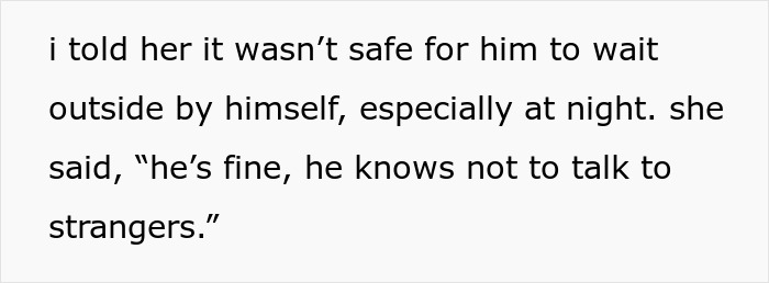 Text excerpt about a woman worried for a child&rsquo;s safety after calling CPS regarding a coworker&rsquo;s 9-year-old.