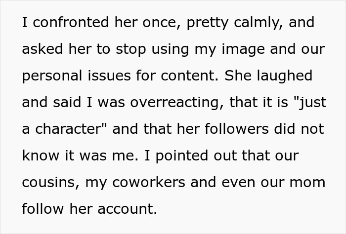 Woman confronting her sister angry about TikTok fame built by lying and using family personal issues for content Woman confronting her sister angry about TikTok fame built by lying and using family personal issues for content