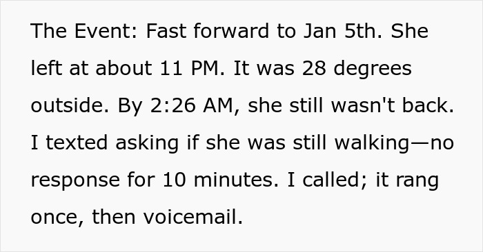 Man Ends 16-Year Marriage After Tracking Wife's Phone And Seeing Where She Went On Night "Walks" Man Ends 16-Year Marriage After Tracking Wife's Phone And Seeing Where She Went On Night "Walks"