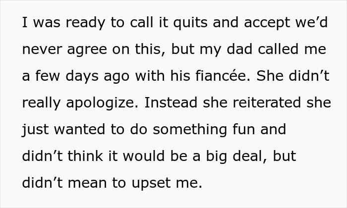 Text excerpt about step-grandma causing conflict while babysitting, highlighting issues with babysitting privileges. Text excerpt about step-grandma causing conflict while babysitting, highlighting issues with babysitting privileges.