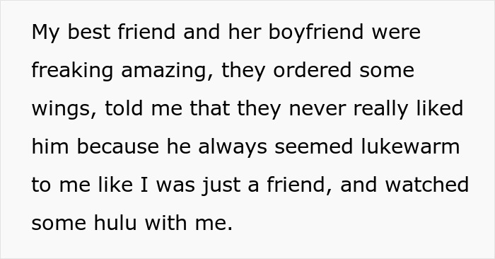 Text excerpt about a man losing his girlfriend over a girl at work he has a crush on who is just being nice.