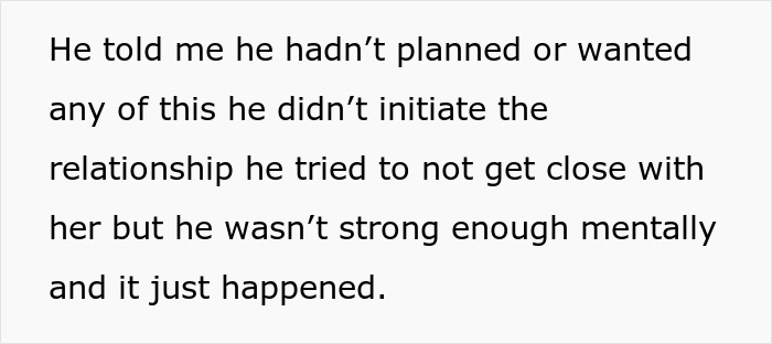 Text excerpt from a story about a man unsure if his affair partner’s baby is his child or grandchild due to family complications. Text excerpt from a story about a man unsure if his affair partner’s baby is his child or grandchild due to family complications.