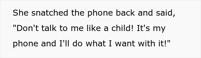 Woman grabbing phone back defiantly during argument, highlighting phone dependence causing family conflict and divorce issues.