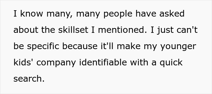 Man upset as dad didn’t pass on craft skills to him, while half-brothers start a successful business using those skills.