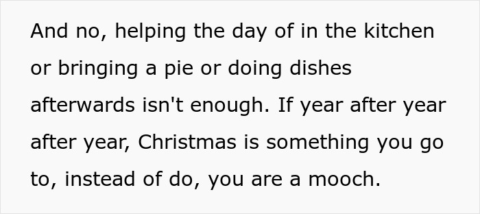 Text discussing feminism and the unfair burden on moms doing all the labor during Christmas celebrations. Text discussing feminism and the unfair burden on moms doing all the labor during Christmas celebrations.