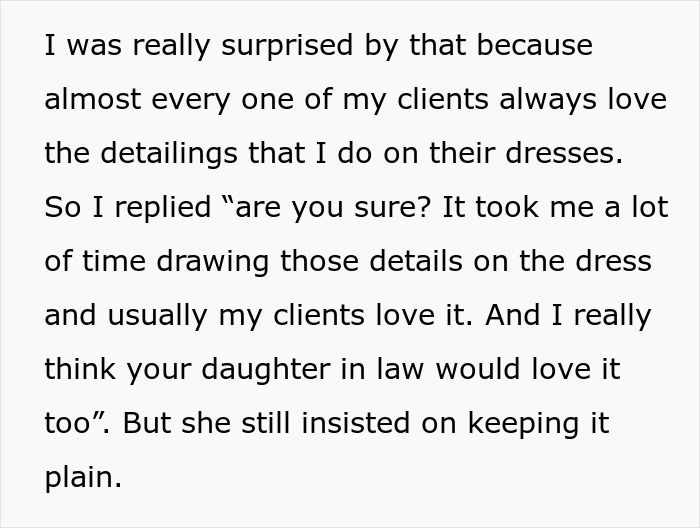 MIL’s plan to make bride look ugly in wedding illustration fails as artist notices and reacts.