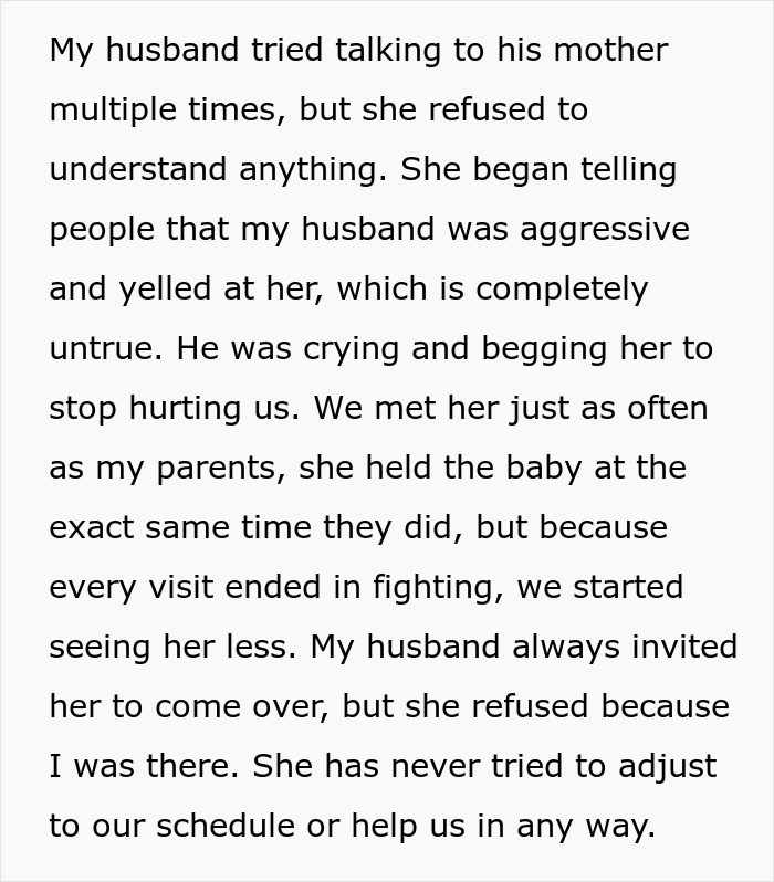 Conflict between MIL and DIL after premature birth, MIL refuses to believe situation and creates family tension.