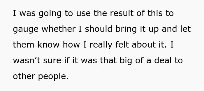 Text excerpt discussing feelings about being seated separately at Thanksgiving and the son's annoyance about the seating arrangement. Text excerpt discussing feelings about being seated separately at Thanksgiving and the son's annoyance about the seating arrangement.