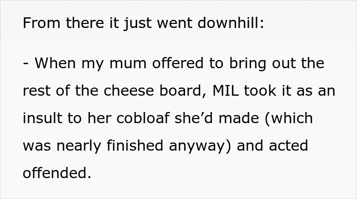 Woman hosting casual Christmas faces conflict as her toxic mother-in-law feels offended and ruins the celebration. Woman hosting casual Christmas faces conflict as her toxic mother-in-law feels offended and ruins the celebration.