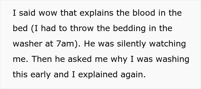 Text discussing scratches on wife's back and husband's trust issues leading to desire for home CCTV installation. Text discussing scratches on wife's back and husband's trust issues leading to desire for home CCTV installation.