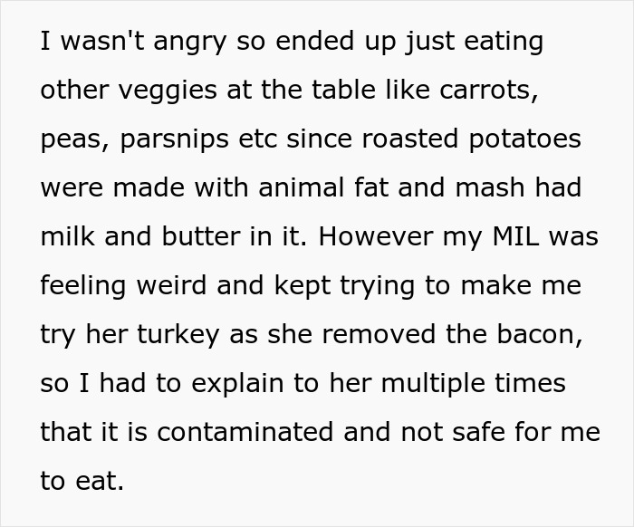 Woman explaining allergies and picky eater issues to husband and family at the dining table. Woman explaining allergies and picky eater issues to husband and family at the dining table.