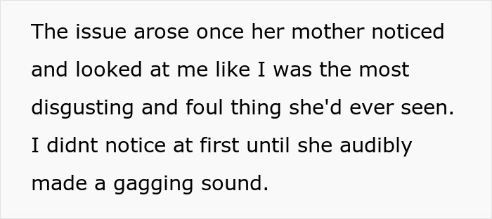 Man eating baked potato his way, confused and uncomfortable as fiancée’s mother expresses disgust loudly. Man eating baked potato his way, confused and uncomfortable as fiancée’s mother expresses disgust loudly.