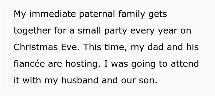 Step-grandma sneaks baby to Santa during Christmas party, resulting in losing babysitting privileges forever. Step-grandma sneaks baby to Santa during Christmas party, resulting in losing babysitting privileges forever.