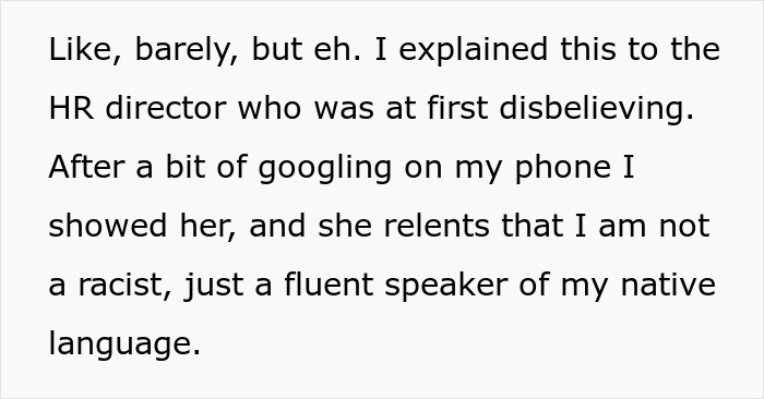 Man takes a call in Korean at work, black coworker gets triggered and involves HR in office dispute.