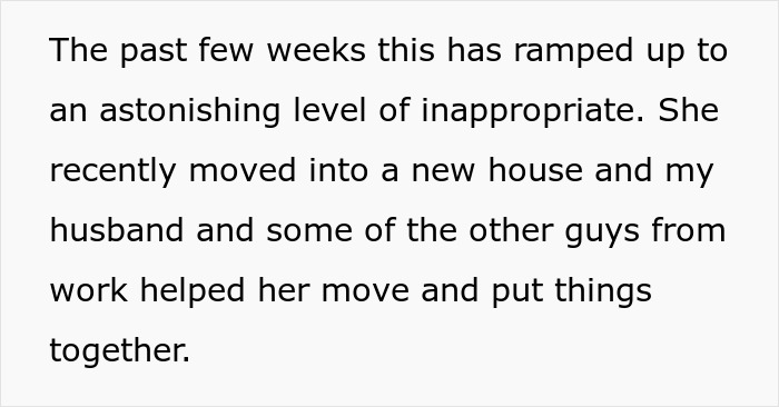 Text excerpt about a woman confronting her husband over inappropriate closeness with a work-wife in their marriage. Text excerpt about a woman confronting her husband over inappropriate closeness with a work-wife in their marriage.