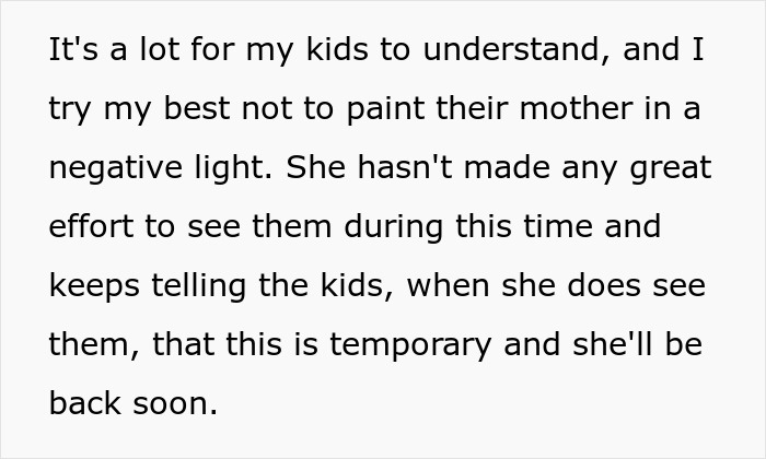 Text excerpt discussing a father’s perspective on his wife’s phone dependence affecting family relationships and visits. Text excerpt discussing a father’s perspective on his wife’s phone dependence affecting family relationships and visits.