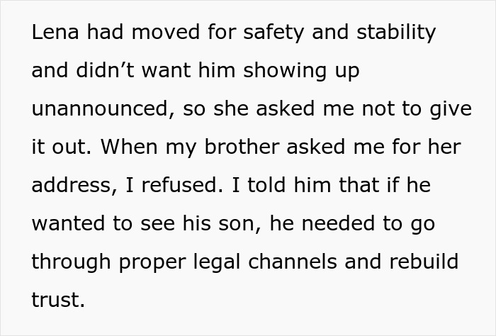 Alt text: Sister telling custody court judge the truth about brother who abandoned his child, causing family drama and legal issues. Alt text: Sister telling custody court judge the truth about brother who abandoned his child, causing family drama and legal issues.