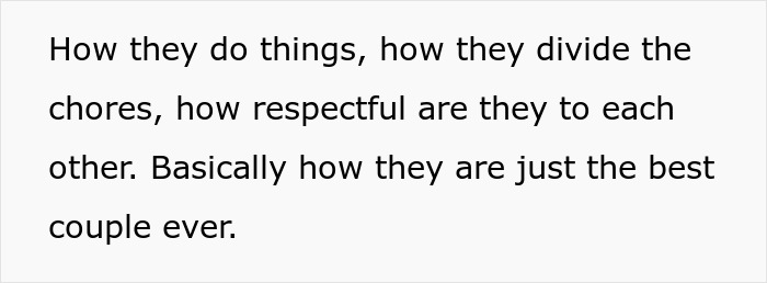 Text on a light background describing how a couple divides chores and respects each other, highlighting relationship dynamics upset gf obsessed couple. Text on a light background describing how a couple divides chores and respects each other, highlighting relationship dynamics upset gf obsessed couple.