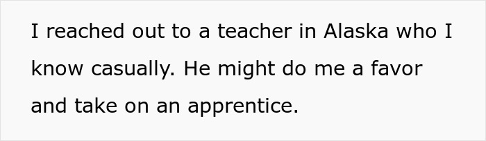 Text on screen showing a man upset as dad didn’t pass on his craft skills while half-bros start a business using them.