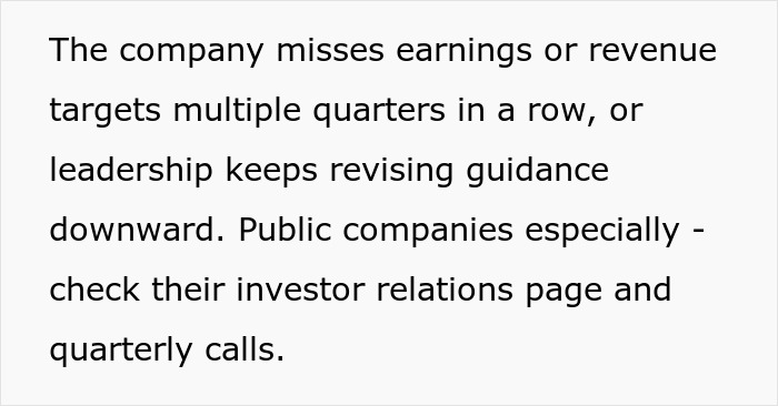 Company missing earnings targets multiple quarters signals subtle red flags that mean your job is actually not safe at all.