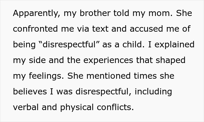 Text message conversation where a lady describes being called disrespectful by cruel parents who abandoned her. Text message conversation where a lady describes being called disrespectful by cruel parents who abandoned her.