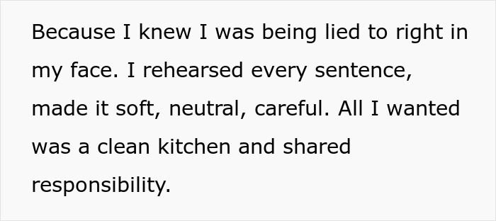 Alt text: Text about feeling tired of deceit and wanting shared responsibility in relationships, highlighting patterns men follow.